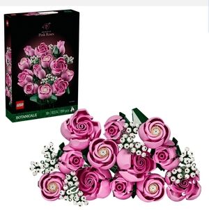 NWT LEGO #10374 Botanicals Bouquet of Pink Roses